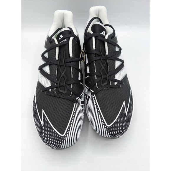 Men\'s adidas Adizero Afterburner 7 Baseball Cleats Size 8 EG5633 Black White NEW main image 7